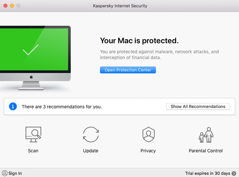 Kaspersky Internet Security for MAC