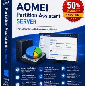 50% off AOMEI Partition Assistant server coupon code