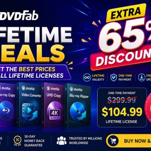 DVDFab lifetime deals 65% extra discount
