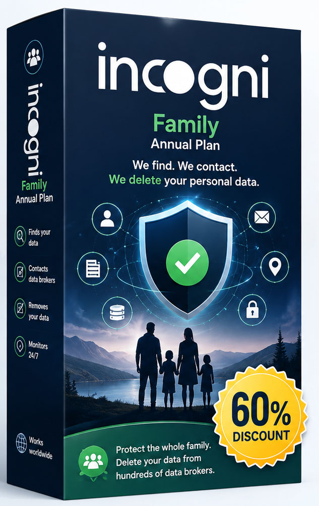 60% Off Incogni Family discount code