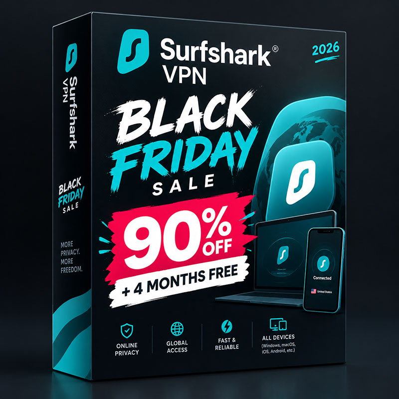 90% Off Surfshark Black Friday Sale 2026