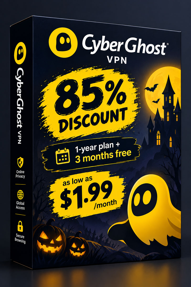 85% Off Cyberghost VPN 1 Year Coupon Code