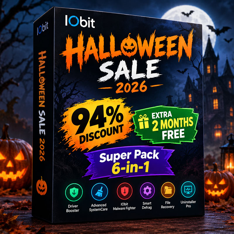 94% Off IObit Halloween Sale 2026