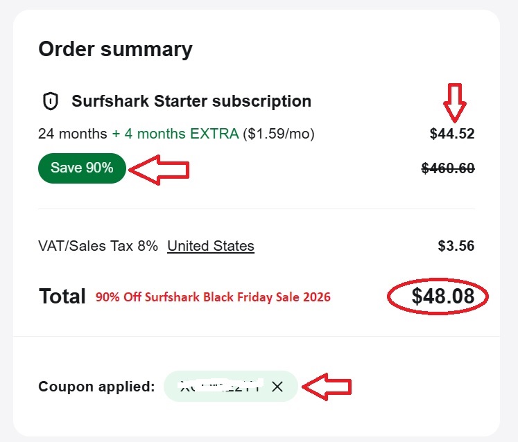 90% Off Surfshark Black Friday Sale 2026 Discount Verification